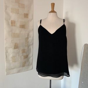 Black Textured Chiffon Tank from Aritzia!